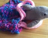 Girls Purse, Knit Girls Purse, Little Girls Handbag