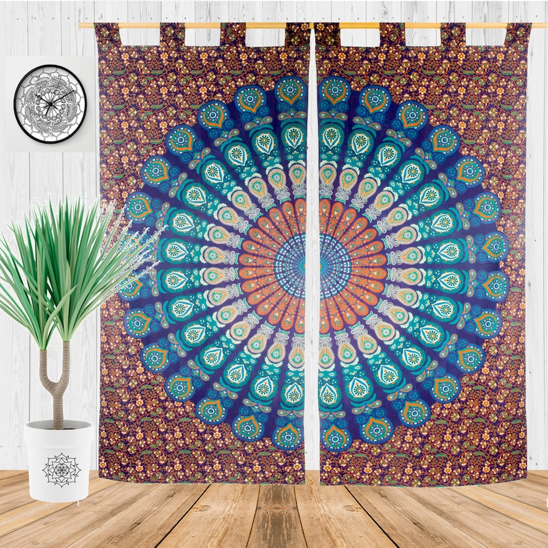 Gypsy Curtains Bedroom Curtains Hippie Bohemian Curtains Bohemian Chic Tapestry Bedroom Decor