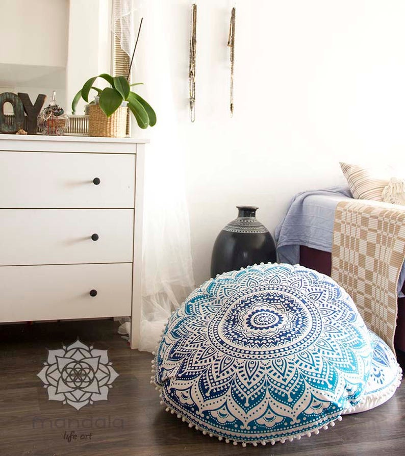 Poufs Floor Cushion Seating Area Meditation Cushion Floor Pillow Pouffe Pouf Seating Seat Cushion Floor Pouf