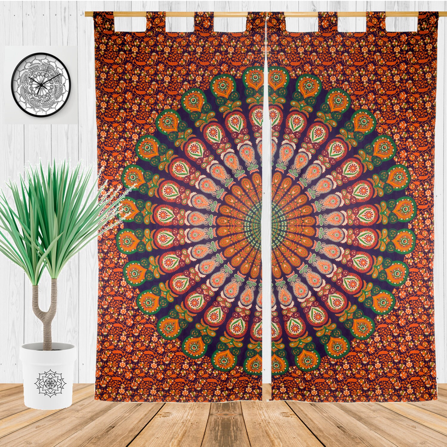 Boho Living Room Curtains Bohemian Curtains For Bedroom | Etsy