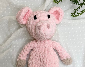 Baby Comforter, baby Security Blanket, Baby Lovey, Pig Security Blanket, Mini Pia Pig, Pia Pig, Pig