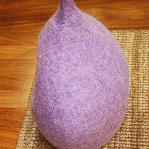 cat bed lilla wool handmade