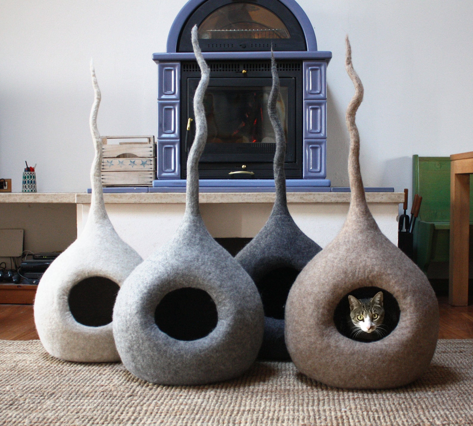 Felt Wool Cat Cave