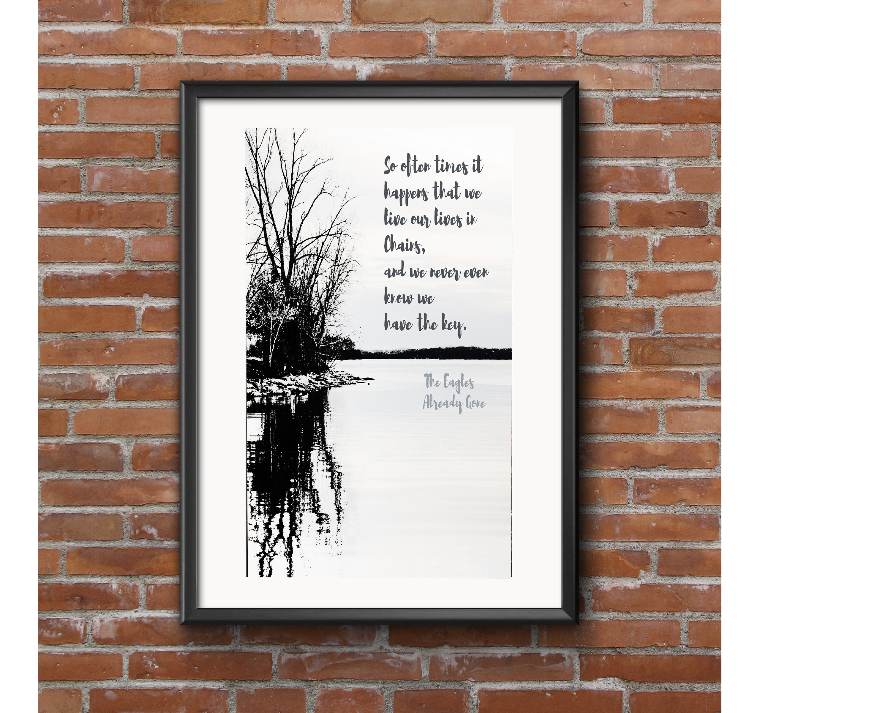 Living Life in Chains Eagles Song Already Gone Sentiment Etsy