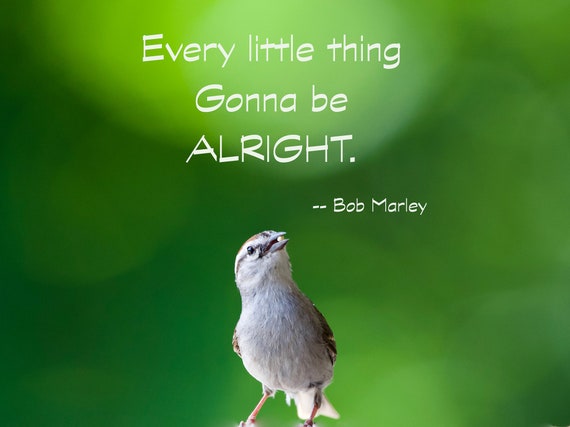 Gonna Be Alright Paraphrased Sentiment From Bob Marley Etsy Gonna Be Alright Paraphrased Sentiment From Bob Marley Etsy