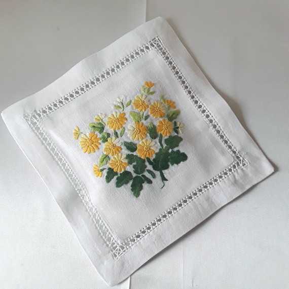 Lovely Beautiful Embroidered Lavender Scented Pillow. 