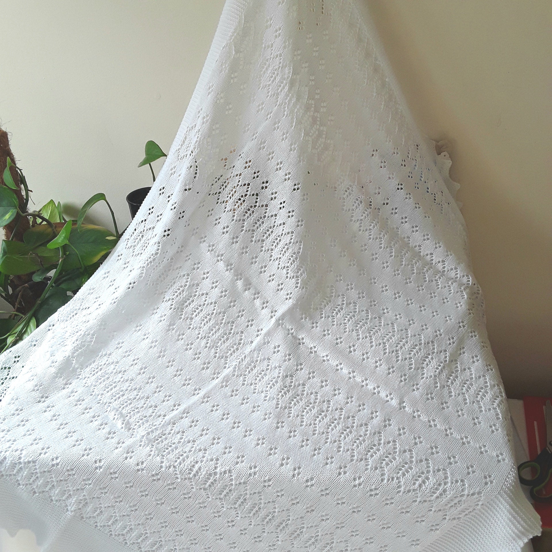 cotton lace shawl