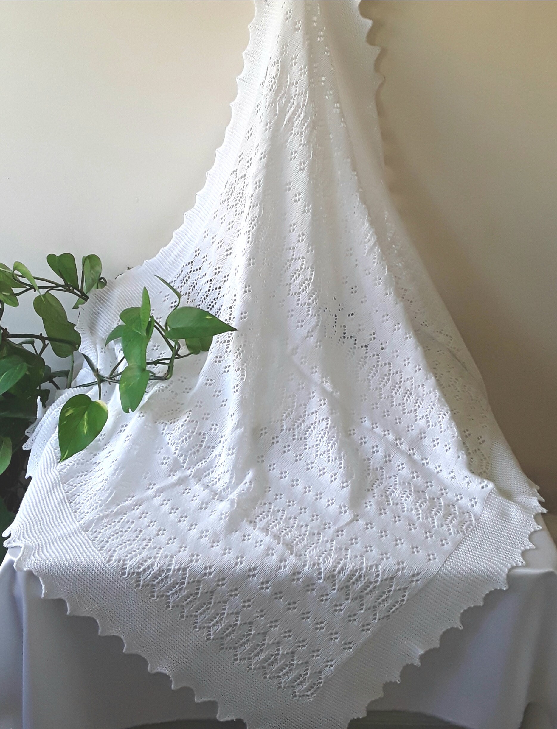 cotton lace shawl