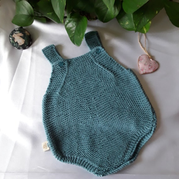 Handknitted Baby Romper 3 - 6 months.