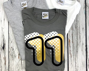 11th Birthday Shirt.  Eleventh Kids T-shirt- Number party outfit. Age 11- Boys & Girls Tee- gift! Uk seller