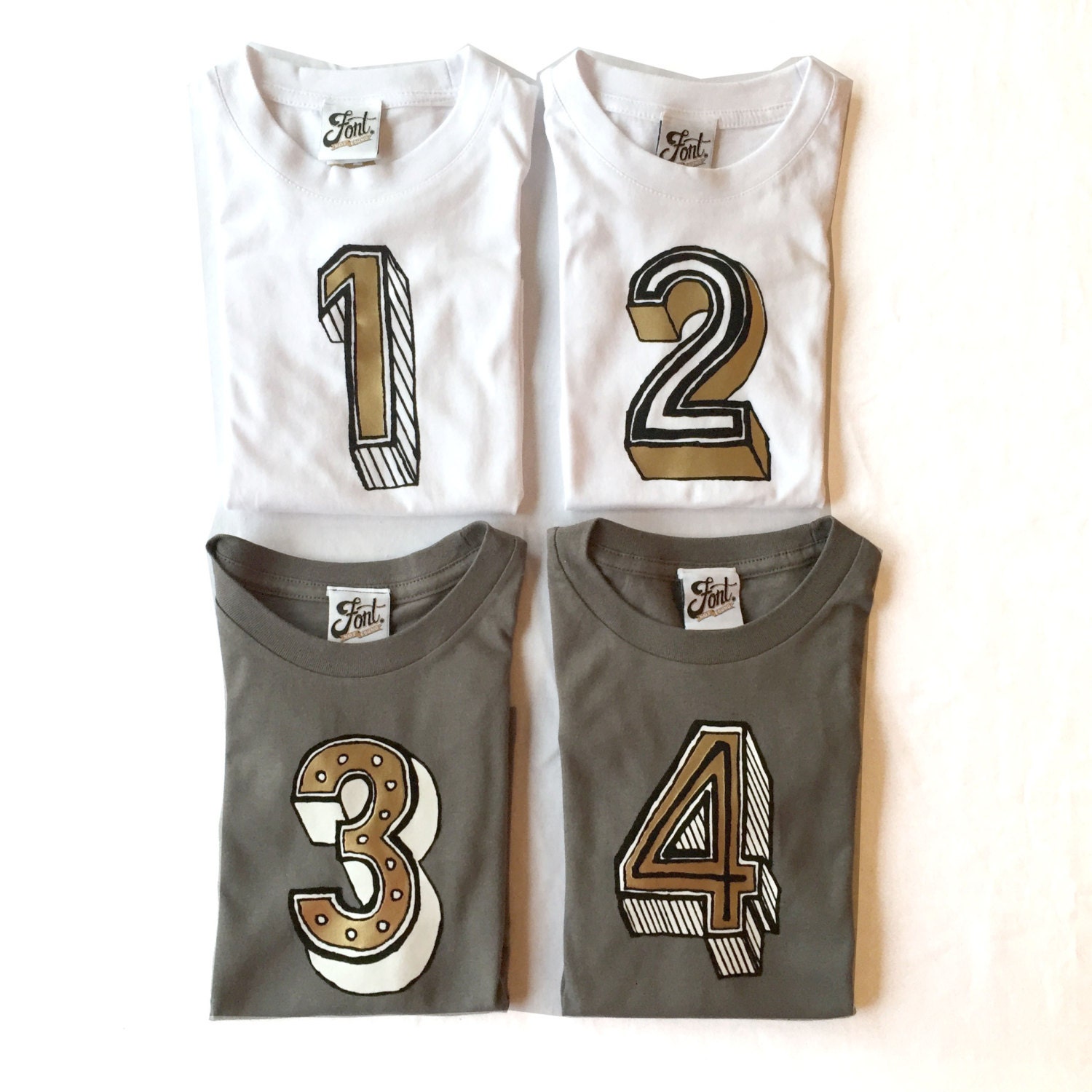 Number 1 Kids T-shirt First Birthday Boys & Girls One Tee - Etsy