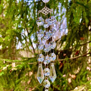 Small Crystal Sun catcher, hanging crystals, hanging prisms, prism sun catcher, crystal Sun catcher, crystal ornament, hanging ornament