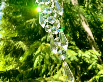 Crystal Sun Catcher, Hanging Prisms, window decor, sun catcher, hanging crystals, window crystals, gift for her, Mother’s Day gift, gifts