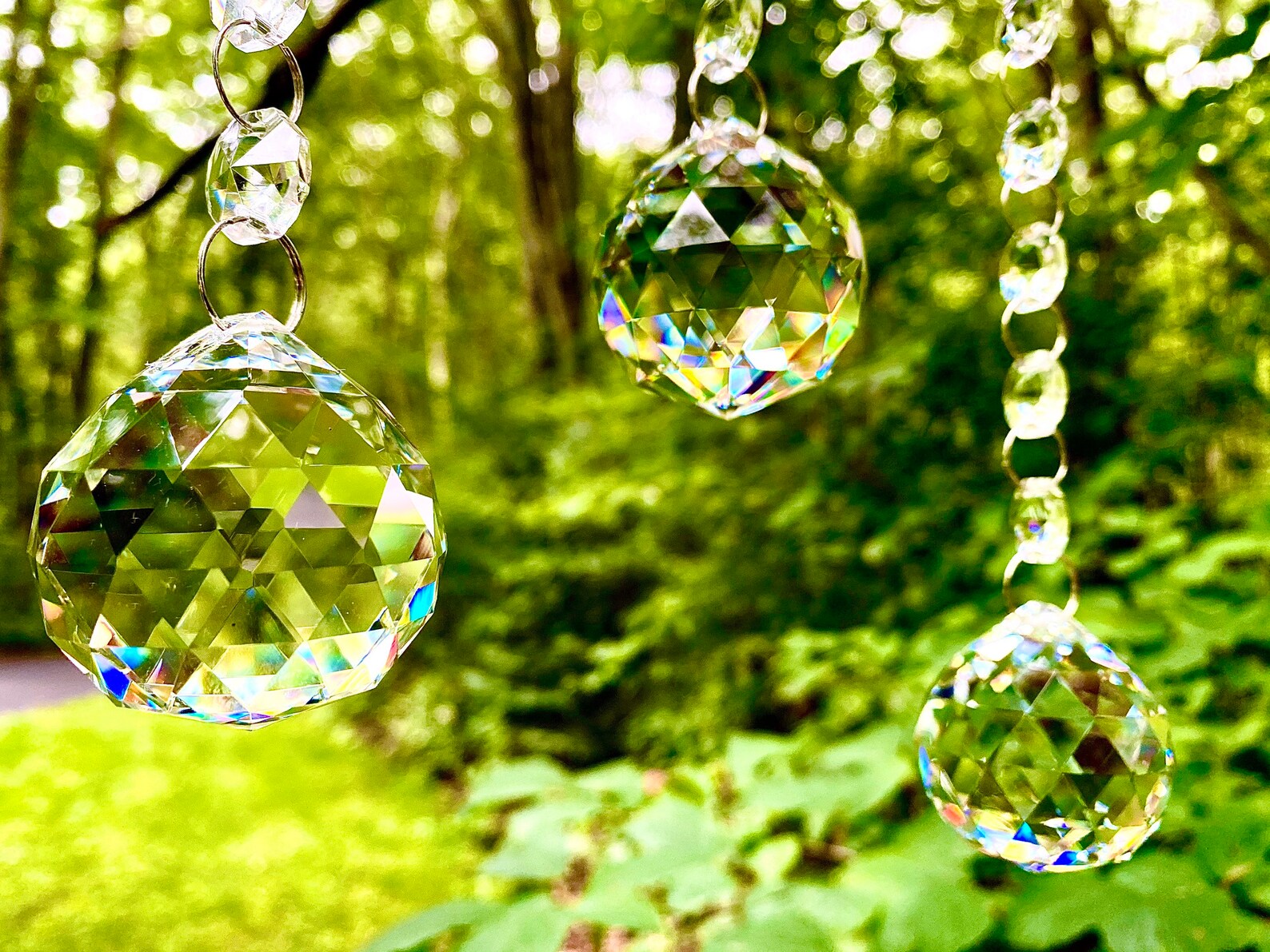 Crystal Ball Prism Crystal Ball Sun Catcher Hanging Prisms Etsy
