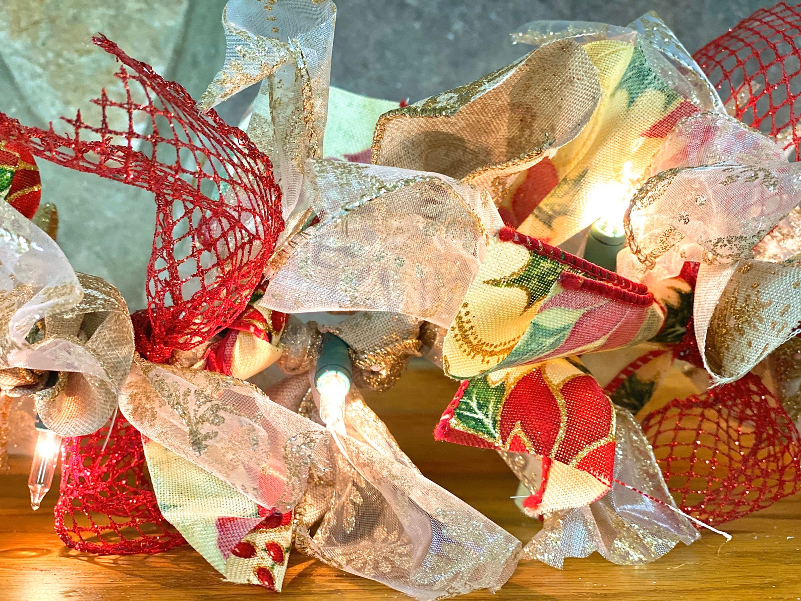 10ft Christmas Garland Christmas Garland Holiday Decor Etsy