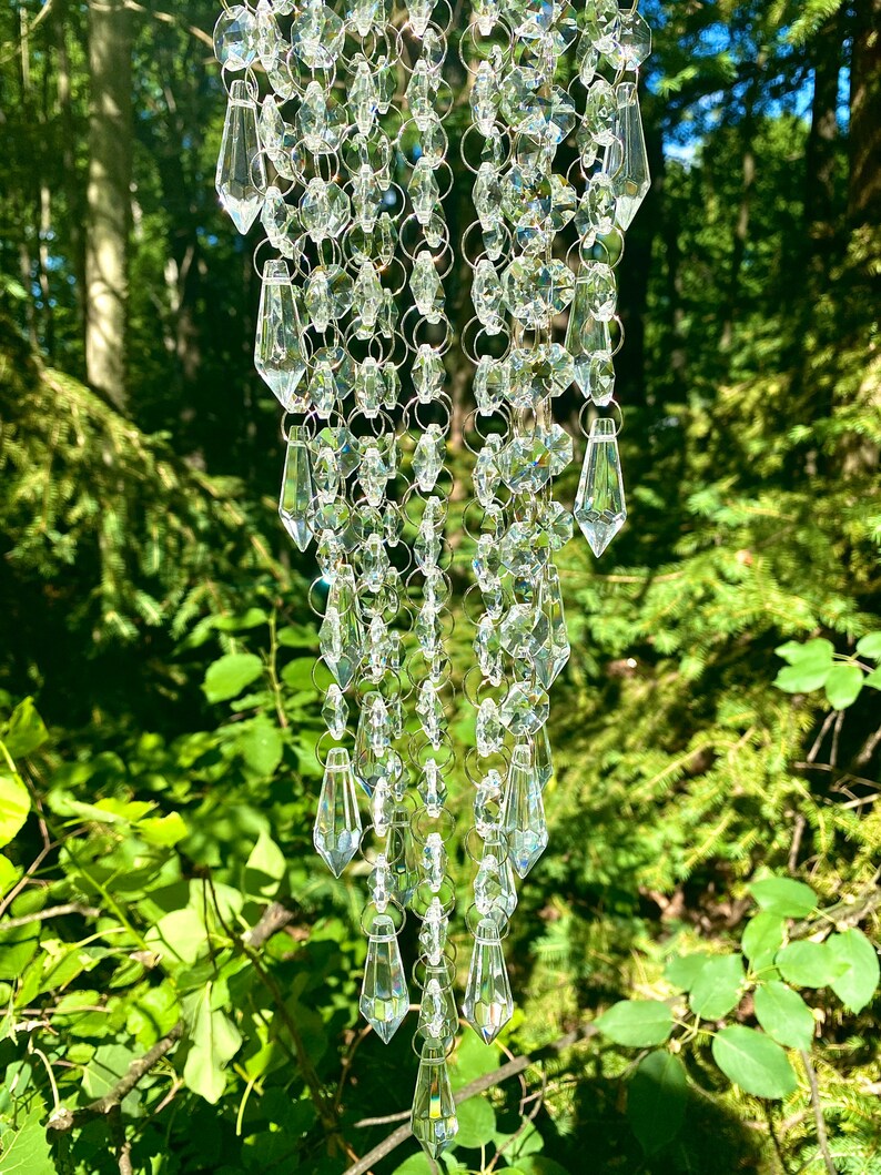 Large Crystal Suncatcher Hanging Crystals Prisms Prism Sun Etsy