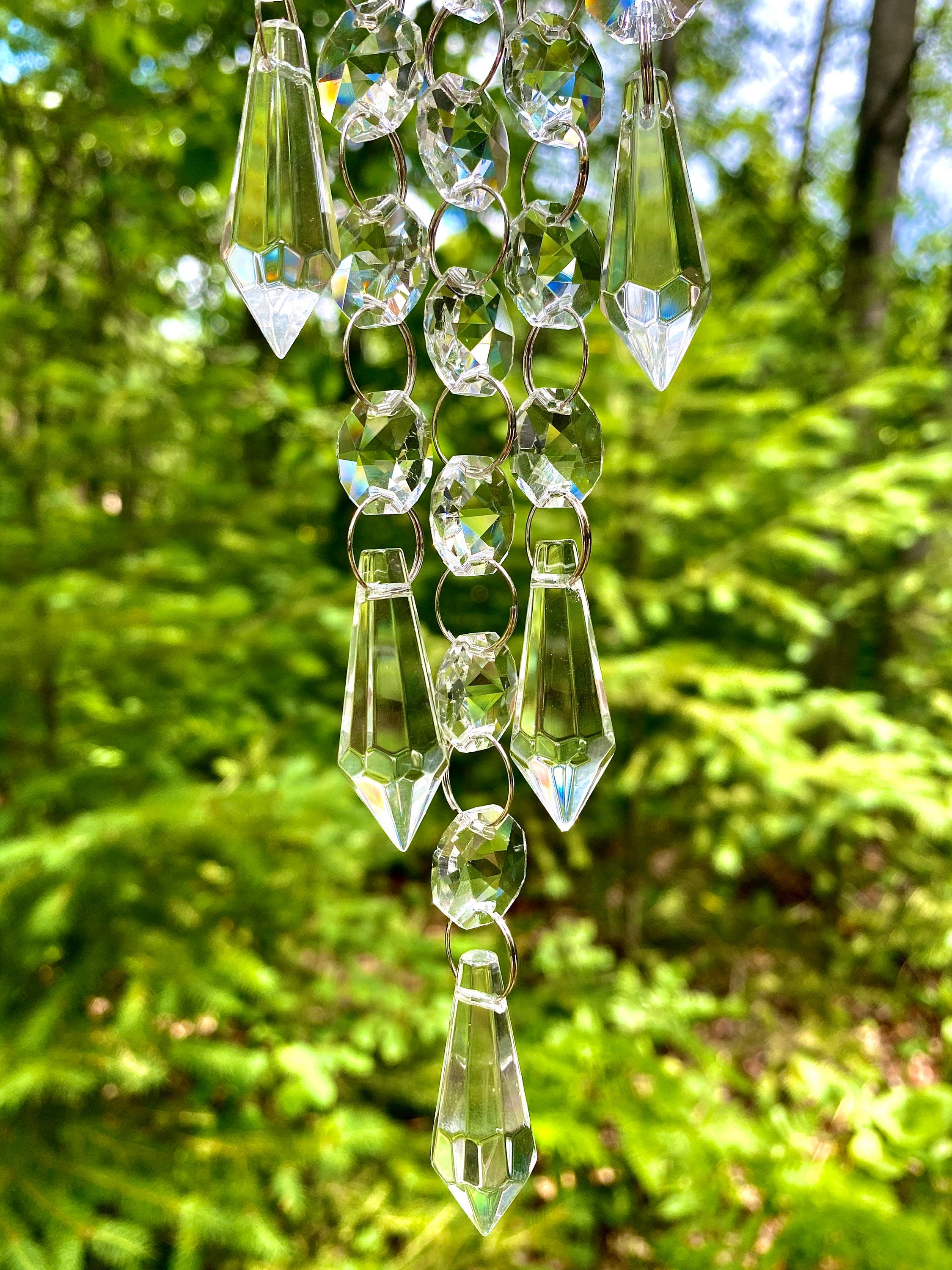 Crystal Sun Catcher Hanging Prisms Window Decor Sun Etsy
