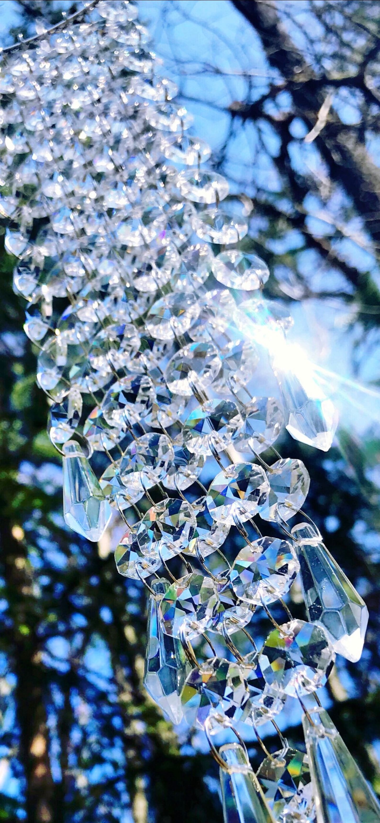 4-tlg. Kristall Bluebird Ornament Set - Gefärbte Vogel Deko Mit Sonnenfänger Effekt