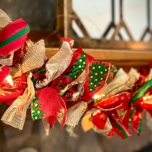 8ft verlichte kerstboom slinger, verlichte kerstslinger, vakantie slingers, kerst decor, mantel decor, vakantie decor