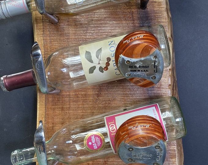 Repurposed Golf Club Wine Racks With Mesquite or Cedar Base. PRICE