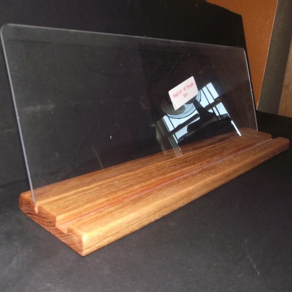 Oak 18 Inch Single Blending Board Hardwood base finished with a light stain color.  FREE SHIPPING in the Continental USA!