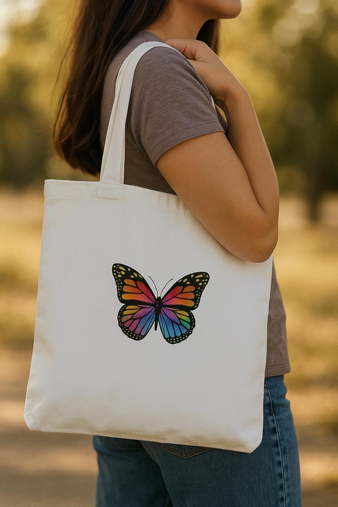 Butterfly Canvas Tote Bag