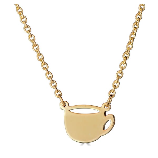 CUP OF COFFEE Collier / Deidreamers Sterling Silver / Dainty & Delicate Coffee Lover Collier