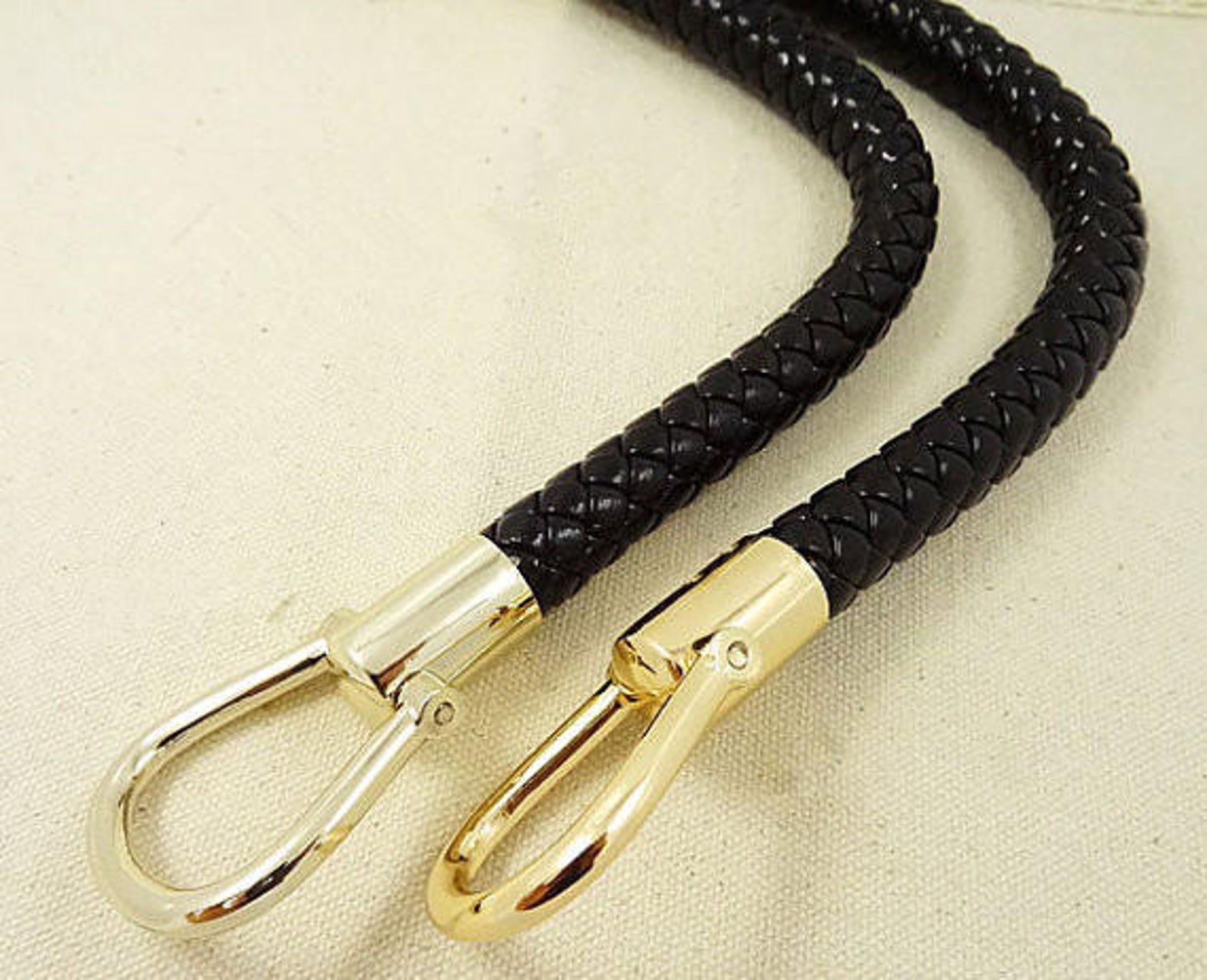 1pcs 14mm Round Braided Cord Leather Purse Chain Strap | Etsy