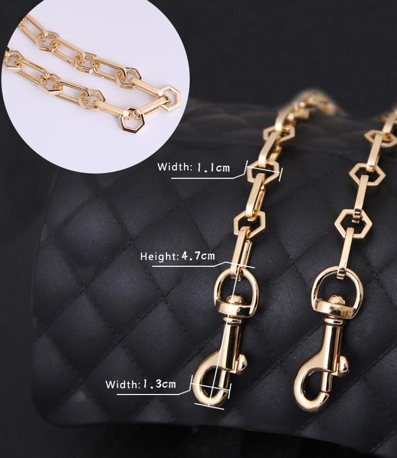0.4 11mm Gold Purse Chain Strap Bag Handle Chain Etsy