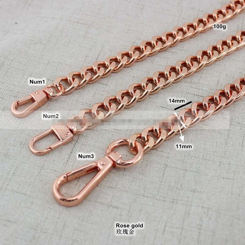 rose gold luggage strap