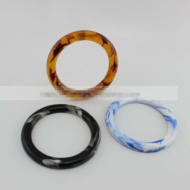 2pcs Round Acrylic Resin Purse Handle Plastic Handbag Handbar Etsy