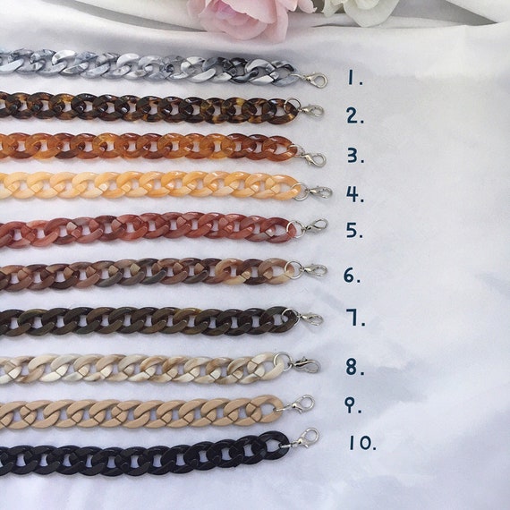 resin chain bag strap