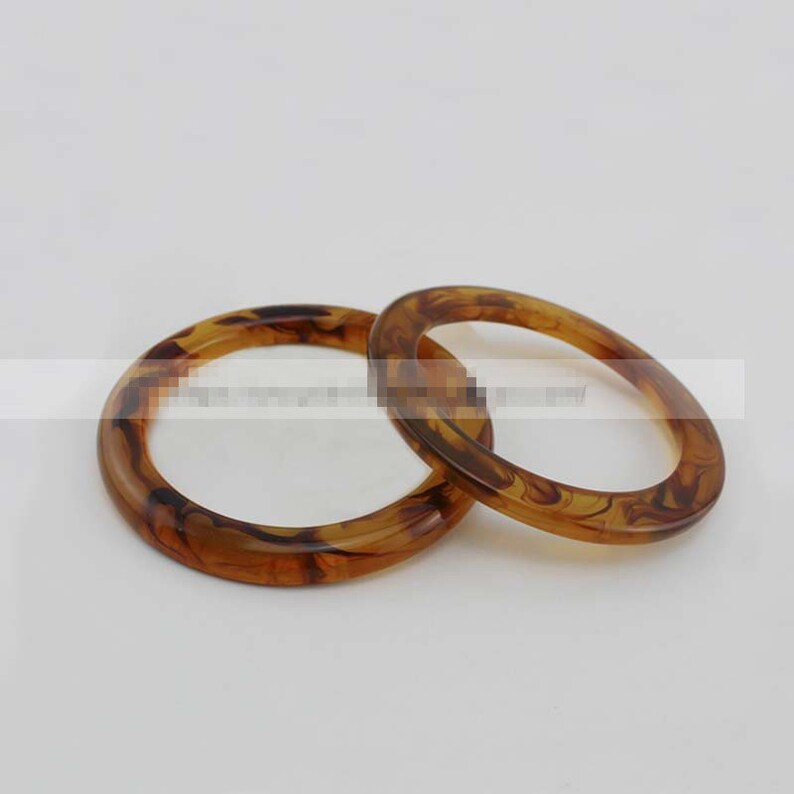 2pcs Round Acrylic Resin Purse Handle Plastic Handbag Handbar Etsy