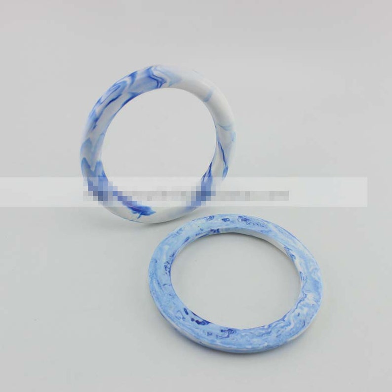 2pcs Round Acrylic Resin Purse Handle Plastic Handbag Handbar Etsy