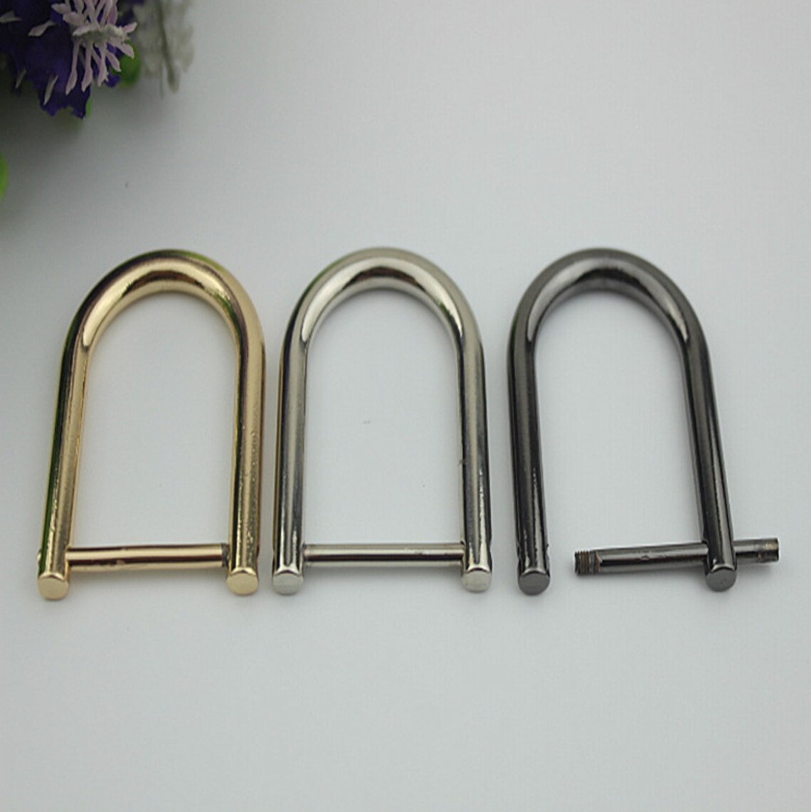 10 pcs 50mm x 38mm Gold DRings Removable Strap D Ring Hook Etsy