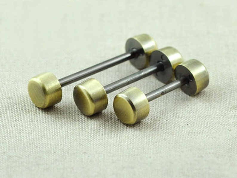 Oro, 2pcs Tornillo Pez/ón Remaches De Aleaci/ón Bolso De Puntos Hebillas De Bronce Bot/ón