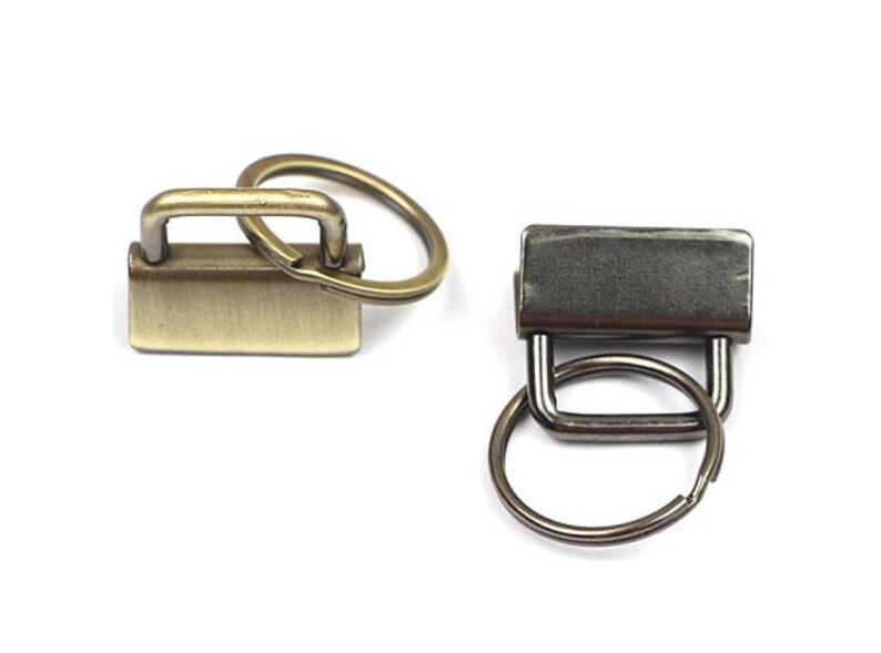 Keychain Supply Key Fob Hardware with Key Rings 25mm 10 sets 1inch Handle Strap Accessories Key Clip Clasps Buckle diy Fabric Crafts