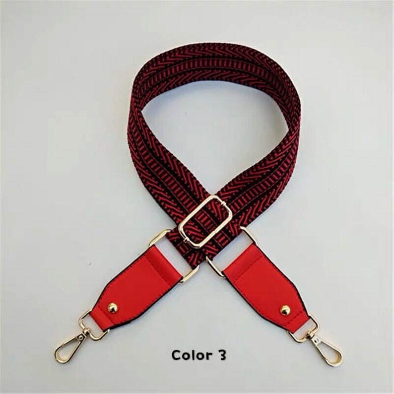 1.5 3.8CM Width Colorful Canvas Purse Strap bing Etsy