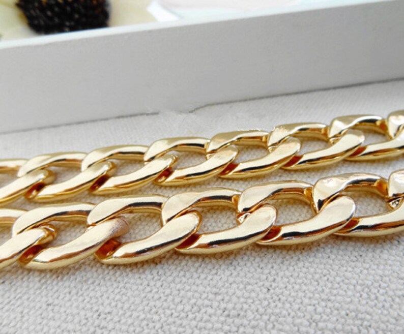 13mm Golden Replacement Chain Shoulder Strap Metal link Clasp Etsy