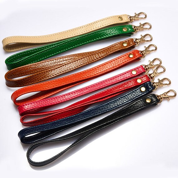 leather wrist strap for purse