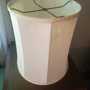 Vintage Silk covered mcm lamp shade