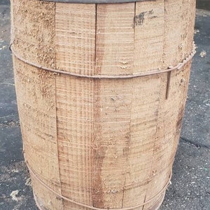 Antique Wooden Nail Keg 100 pound Buhl Sons Co Detroit, MI.