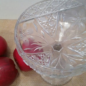 Antique Pairpoint cut crystal pedestal candy dish ABP American Brilliant