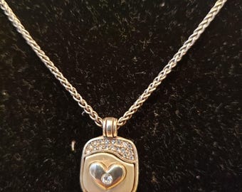 Brighton Designer Silver Heart Pendant Necklace Womens
