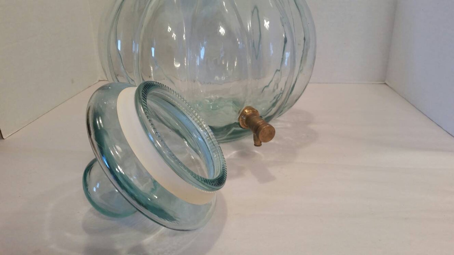 Vintage Italy SVE beverage dispenser w/ brass spigot. Etsy