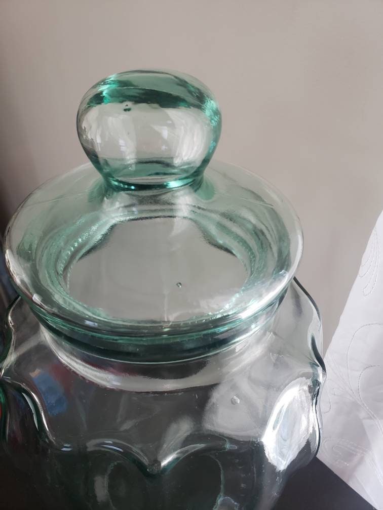 Vintage Italy SVE 2.5 Gallon Green Glass Beverage Dispenser W/ Etsy