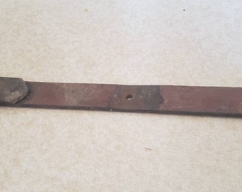 Architectural salvage forged barn door strap hinge