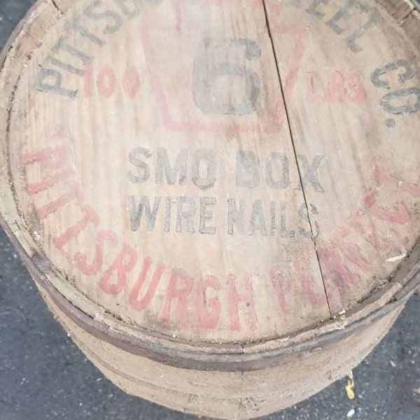 Wooden Nail Keg Etsy