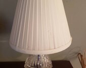 Waterford Lismore Crystal Polished Brass Accent Lamp shade