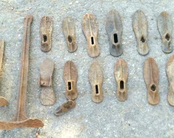 Vtg. Cast Iron Shoemaker Mold Form Collection